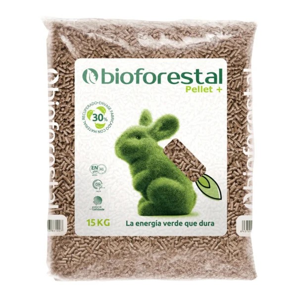 Palet pellets de madera Bioforestal 77 Uds de 15