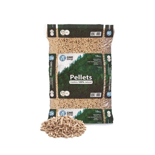 Palet Pellets de Pino77 Uds de 15 kg